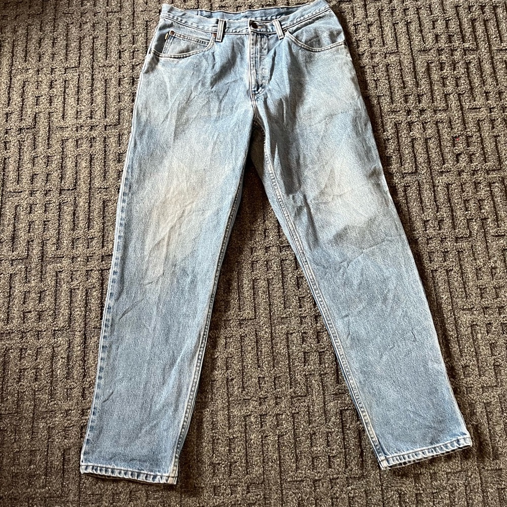 Vtg L.L. Bean 35x32 Double L Comfort Waist Jeans Relaxed Fit 100% Cotton Denim